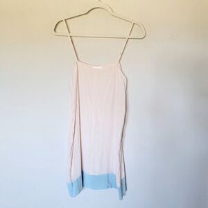 Flannel Slip Mini Dress